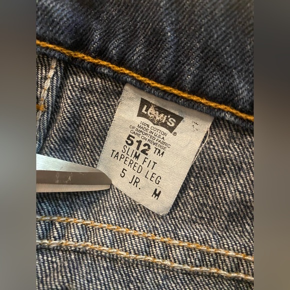 Vintage Levi's 512 Slim Fit Tapered Leg Jeans Women’s Size 5 24 X 27 Raw Hem - Picture 6 of 8